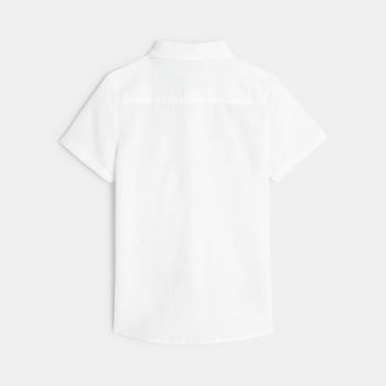 قميص أبيض سادة أنيق للأولاد